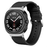 Samsung Galaxy Watch Ultra 2024/2025 Lærrem med Kontakter - 47mm - Svart