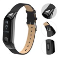 Xiaomi Mi Smart Band 4 Lær Reim - Svart