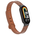 Xiaomi Smart Band 8 Lærrem med Kontakter - Brun