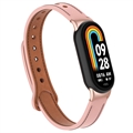 Xiaomi Smart Band 8 Lærrem med Kontakter - Rosa