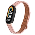 Xiaomi Smart Band 8 Lærrem med Kontakter - Rosa
