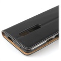 OnePlus 7 Pro Lær Lommebok-deksel med Stativ - Svart