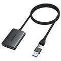 Lemorele HD10 USB-A/USB-C til dobbel HDMI-adapter - 4K/1080P-utgang - Svart