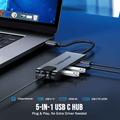 Lemorele TC24L 5-i-1 USB-C-hub - HDMI, Gigabit Ethernet, USB-C, 2x USB-A