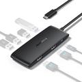 Lemorele TC510 7-i-1 USB-C-hub - svart