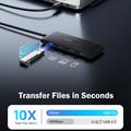 Lemorele TC510 7-i-1 USB-C-hub - svart