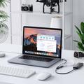 Lemorele TC53 Compact 4-i-1 USB 3.0-hub – grå