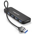 Lemorele TC55 Slim 4-porters USB 3.0-hub - svart