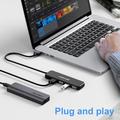 Lemorele TC55 Slim 4-porters USB 3.0-hub - svart