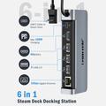 Lemorele X23L 6-i-1-dokkingstasjon for Steam Deck, Nintendo Switch og ASUS ROG Ally