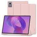 Lenovo Idea Tab Plus Tech-Protect SmartCase Pen Tri-Fold Folio-deksel - Rosa