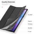 Lenovo Idea Tab Pro Gen 2 Dux Ducis Domo Tri-Fold Smart Folio-etui - Svart