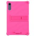 Lenovo Idea Tab Pro Gen 2, Motorola Moto Pad 70 Pro Silikonetui med kickstand - Varm Rosa