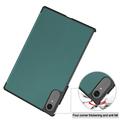 Lenovo Idea Tab Pro Gen 2 Tri-Fold Series Smart Folio-etui - svartgrønn