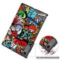 Lenovo Idea Tab Pro Gen 2 Tri-Fold Series Smart Folio-etui - Graffiti