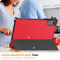 Lenovo Idea Tab Pro Gen 2 Tri-Fold Series Smart Folio-etui - rød