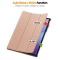 Lenovo Idea Tab Pro Gen 2 Tri-Fold Series Smart Folio-etui - rosa gull