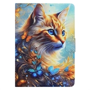 Lenovo Idea Tab Smart Folio-etui - Katt og sommerfugl