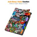 Lenovo Idea Tab Tri-Fold Series Smart Folio-etui - Graffiti