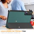 Lenovo Legion Y700 (Gen 5) Tri-Fold Series Smart Folio-etui - svartgrønn