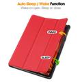 Lenovo Tab K11 Plus Tri-Fold Series Smart Folio-deksel - Rød