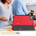 Lenovo Tab K11 Plus Tri-Fold Series Smart Folio-deksel - Rød