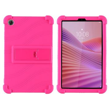 Lenovo Tab K9 Silikonetui med kickstand - Varm Rosa