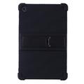 Lenovo Tab M10 Plus Gen 3 silikonetui med støtteben - sort