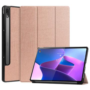 Lenovo Tab P12 Pro Tri-Fold Series Smart Folio-etui - Roségull