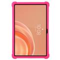 Lenovo Tab Plus Gen 2 støtsikkert silikonetui med blyantholder - knallrosa