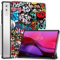 Lenovo Yoga Tab Plus Tri-Fold Series Smart Folio-deksel - Graffiti