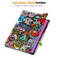Lenovo Yoga Tab Plus Tri-Fold Series Smart Folio-deksel - Graffiti