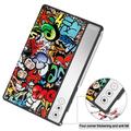 Lenovo Yoga Tab Plus Tri-Fold Series Smart Folio-deksel - Graffiti