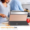 Lenovo Yoga Tab Plus Tri-Fold Series Smart Folio-deksel - Roségull