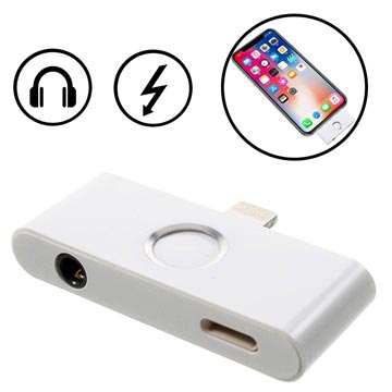 iPhone X Lightning & 3.5mm Audio-adapter med Hjem-knappen