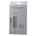 Lightning til RJ45 Ethernet LAN Nettverksadapter med Ledning - Hvit