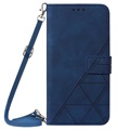 Line-serien Samsung Galaxy S22+ 5G Lommebok-deksel - Blå
