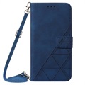 Line-serien Samsung Galaxy S22 Ultra 5G Lommebok-deksel - Blå