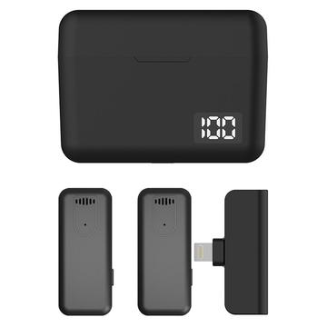 Lippa R9 True Wireless Noise-Cancelling Lightning-mikrofon med ladekoffert