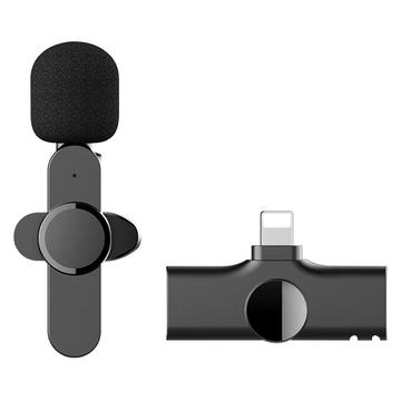Lippa trådløs mikrofon med Lightning-kontakt - svart