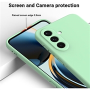 Samsung Galaxy S27 Flytende silikon-deksel med håndstropp - Grønn