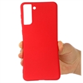 Samsung Galaxy S21 5G Liquid Silikondeksel (Åpen Emballasje - Tilfredsstillende) - Rød