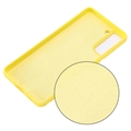 Samsung Galaxy S21 5G Liquid Silikondeksel - Gul