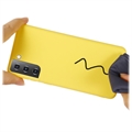 Samsung Galaxy S21 5G Liquid Silikondeksel - Gul