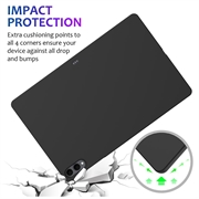 Samsung Galaxy Tab S11 Ultra Flytende silikon-deksel - svart