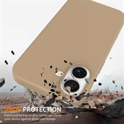 iPhone 16 Liquid Silikondeksel - MagSafe-kompatibel - Ørkengull