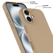 iPhone 16 Liquid Silikondeksel - MagSafe-kompatibel - Ørkengull