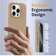 iPhone 16 Pro Max Liquid Silikondeksel - MagSafe-kompatibel - Ørkengull