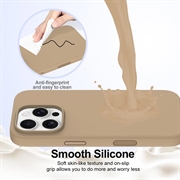 iPhone 16 Pro Max Liquid Silikondeksel - MagSafe-kompatibel - Ørkengull