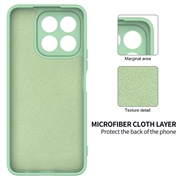 Honor X6c Flytende silikon-deksel med håndstropp - grønn